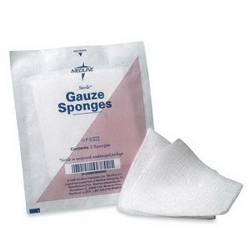 Medline PRM21408C - Caring Non-Sterile Woven Gauze Sponge 4" x 4", 8-Ply