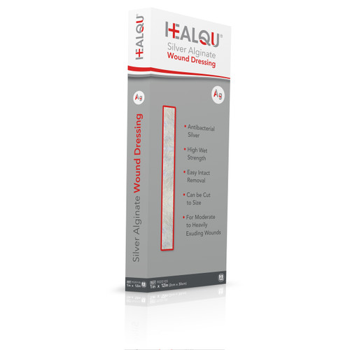 Healqu 9020105 - HEALQU Silver Alginate Dressing (1 x 12)