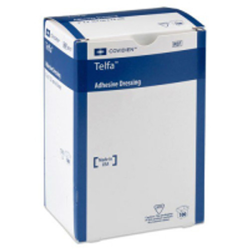 Cardinal Health 7643 - Adhesive Dressing Telfa™ 3 X 4 Inch Film / Cotton Rectangle White Sterile