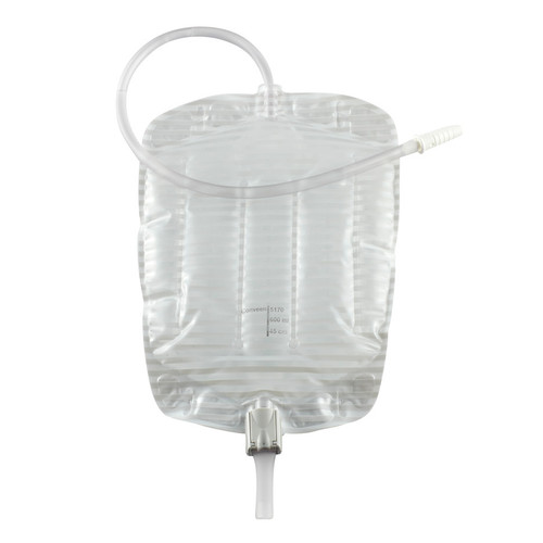 Coloplast 5170 - Urinary Leg Bag Conveen® Security+ Anti-Reflux Valve Sterile 600 mL Polyethylene / Flocked