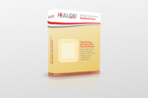 Healqu 9021510 - HEALQU Waterproof Adhesive Border Foam Dressing 6" x 6"