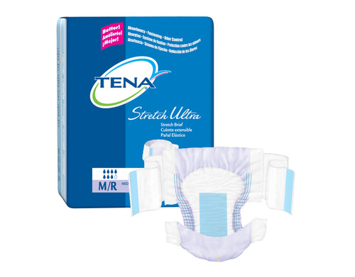 Essity 67802 - Unisex Adult Incontinence Brief TENA ProSkin Stretch™ Ultra Medium Disposable Heavy Absorbency