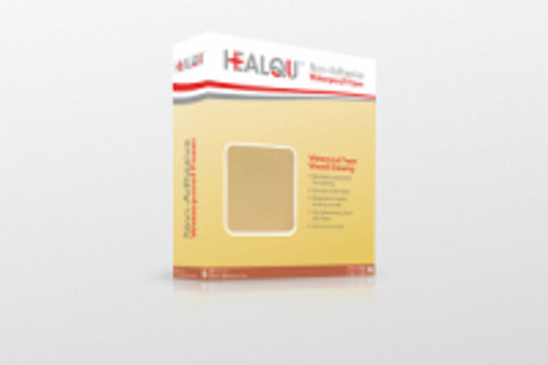 Healqu 9021815 - Healqu Non-Adhesive Waterproof Foam Dressing 6" x 6"