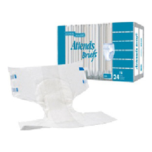 Attends Briefs W/ Overnight Protection Medium 32 44 DDEW20 Bag Of 18, Attends Adult Diapers