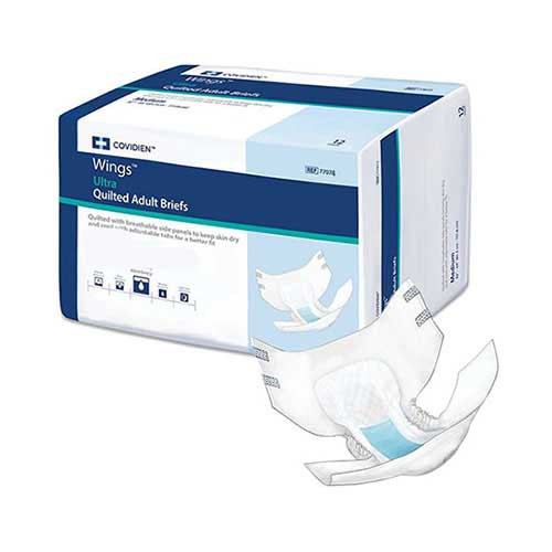 Cardinal Health 77074 - Unisex Adult Incontinence Brief Wings™ Ultra Large Disposable Heavy Absorbency