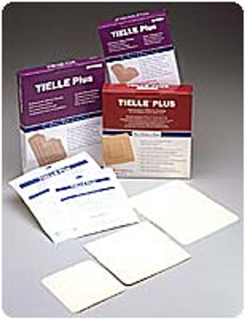 3M MTP508 - Foam Dressing TIELLE™ Plus Heel 8 X 10 Inch With Border Film Backing Adhesive Heel Sterile