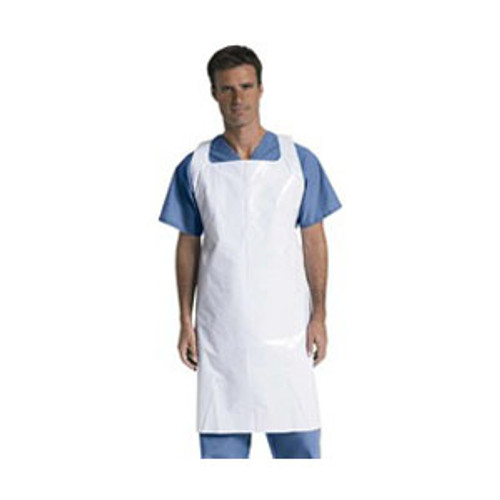 Medline NON24274 - Protective Poly Disposable Apron 28 x 46