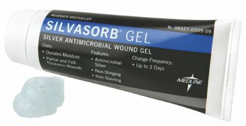 Medline MSC9303EP - SilvaSorb Antimicrobial Hydrogel with Ionic Silver, 3 oz