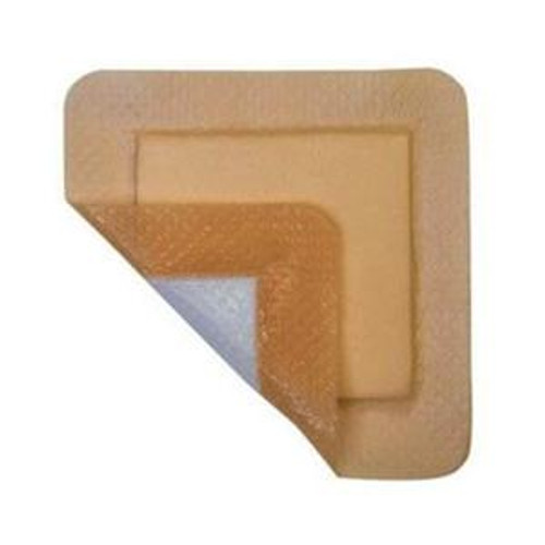 Cardinal Health SF33B - Cardinal Health Essentials Silicone Adhesive Border Foam 3" x 3" with 2" x 2" Silicone Coated Pad