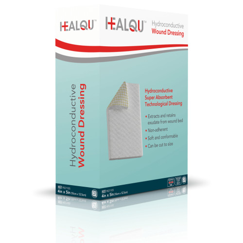 Healqu 9021144 - Healqu Hydroconductive Wound Dressing 4 x 4