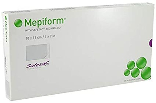 Molnlycke 293499 - Silicone Gel Sheeting Mepiform® Silicone Gel 4 X 7 Inch NonSterile