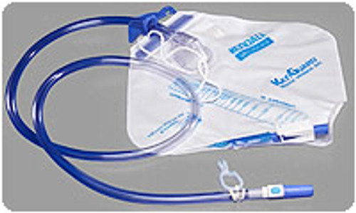 Dover™ Urine Drainage Bag, Anti-Reflux Chamber, Drain Tube Hook and Loop  Hanger, Poly Bag, 2000 mL