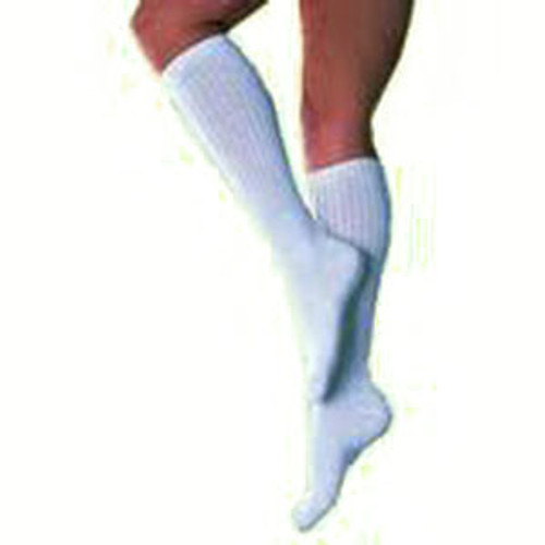 BSN 110836 - Diabetic Compression Socks JOBST® SensifooT™ Crew Small White Closed Toe