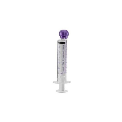 Avanos PNM-S6NC - NeoConnect Oral/Enteral Syringe with ENFit Connector, Purple, 6 mL