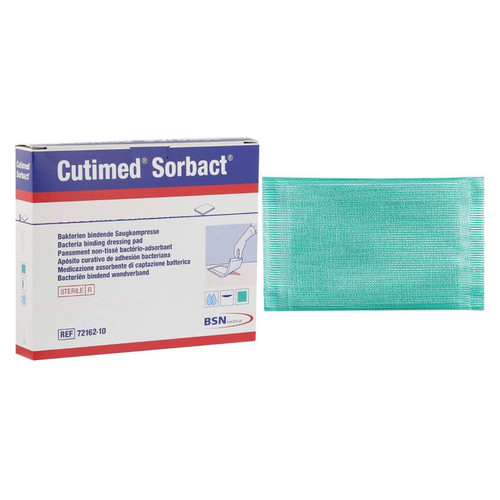 BSN 7216210 - Cutimed Sorbact Antimicrobial Dressing, 4" x 4" (7216210)