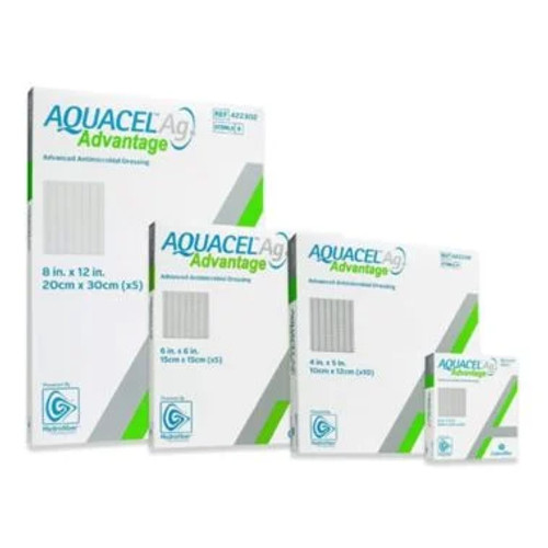 ConvaTec 422604 - Aquacel Ag Advantage Surgical Advanced Antimicrobial Dressing With Silver, 3.5" x 6" - Replaces 412010