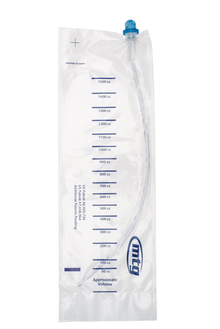 HR Pharmaceuticals 20112 - MTG Jiffy Cath Closed System Catheter, 1500ml, Privacy Bag, 12Fr, 16" Length