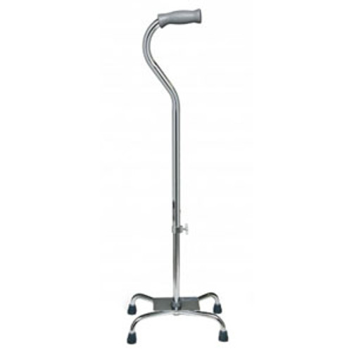 GF Health 6141A - Lumex Low Profile Quad Cane with Small Base, Silver