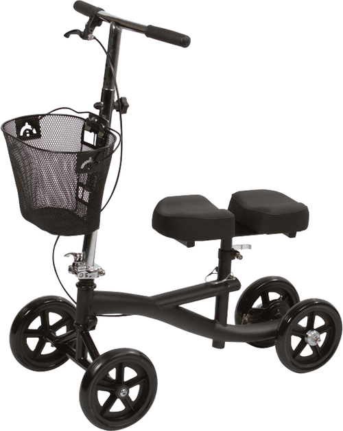 Roscoe Medical ROS-KSB - Knee Scooter with 8-Hole Stem, Black
