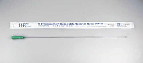 HR Pharmaceuticals CC1816 - TruCath Intermittent Coude Catheter, 18FR, 16"