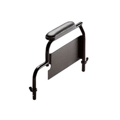 Invacare 8881127465U67 - Fixed Height Conventional Desk Length Armrest Kit, Right, Black Vinyl Upholstery