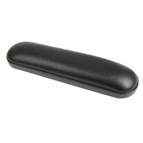 Fixed Height Conventional Desk Length Arm Pad, Black Vinyl Upholstery