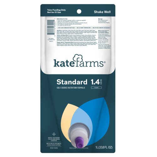 Kate Farms 811112030058 - Kate Farms Standard 1.4 Plain Closed System, Ready-to-Hang, 1000 mL