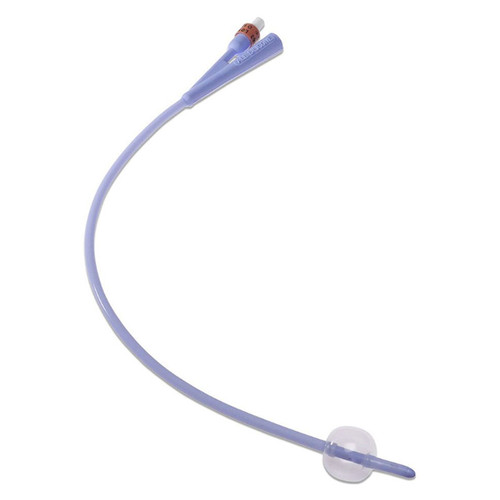 Cardinal Health 20522C - Dover Coude 2-Way Silicone Foley Catheter, 22 Fr, 5 cc, 16"