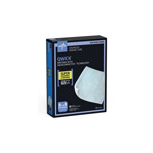 Medline MSC5868 - Qwick Non-Adhesive Wound Dressing, 6-1/8" x 8" - Replaces 60MSC5868Z