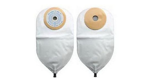 Nu Hope 7657FVC - Nu-Flex Post-Op Urine Pouch with Flutter Valve 7/8" Opening Pre-Cut, Convex