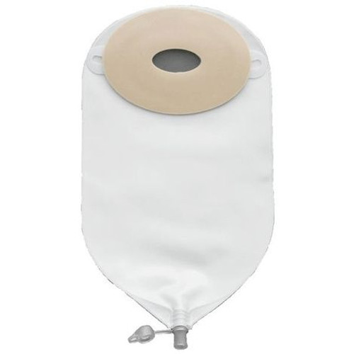 Nu Hope 8645DD-FV-MC - Oval Urinary Precut (7/8" x 7/8") Pouch, Flutter Valve, Minimal Convexity, 24oz (11" ), Medium Oval Foam Custom Opening