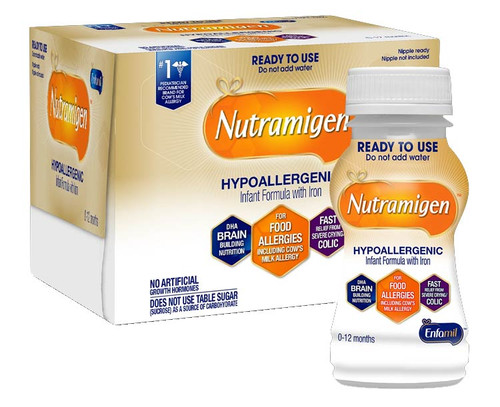 Mead Johnson Nutrition 898401 - Nutramigen Ready-to-Use Liquid, 6 fl. oz. Nursette Bottle