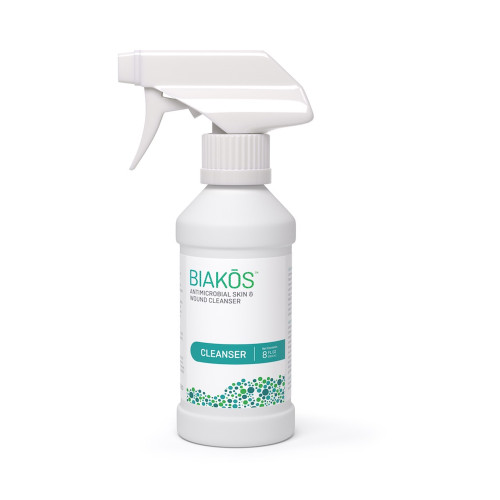 Wound Care Innovations AWC0810 - BIAKOS Antimicrobial Skin and Wound Cleanser, 8 oz
