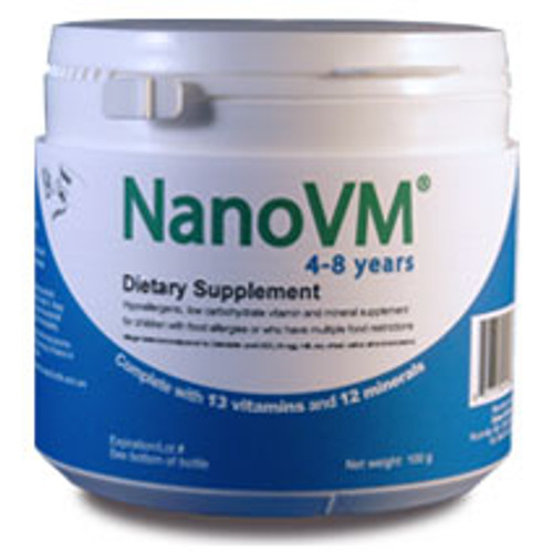 Solace Nutrition 1148 - Pediatric Oral Supplement NanoVM® 4 - 8 Years 275 Gram Jar Powder Vitamin / Minerals Food Allergies