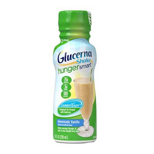 Abbott 62882 - Oral Supplement Glucerna® Hunger Smart® Vanilla Flavor Liquid 10 oz. Bottle