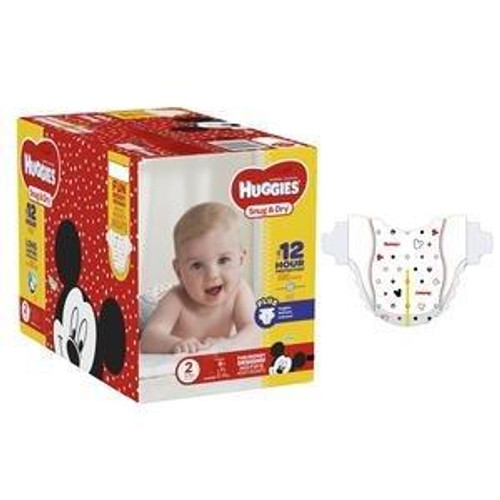 Kimberly Clark 51469 - Huggies Snug and Dry Diapers, Size 2, Jumbo Pack, 34 Ct