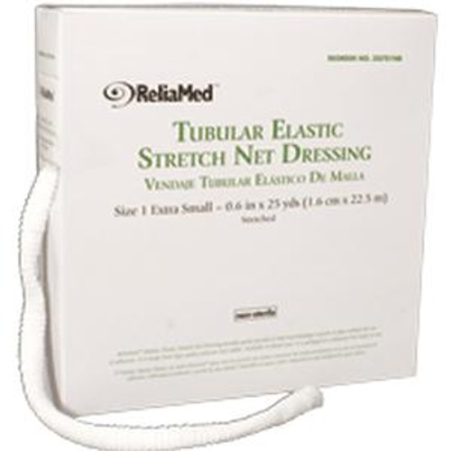 Reliamed 701NB - ReliaMed Tubular Elastic Stretch Net Dressing, X-Small 5-3/8" x 25 yds. (Finger, Toe and Wrist)