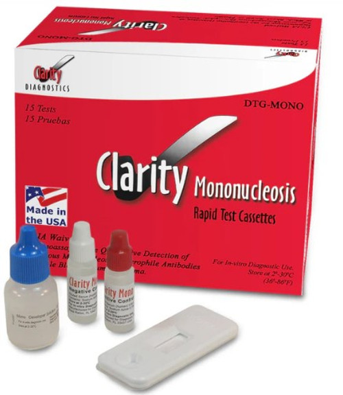 Clarity MONO - CLARITY  Mononucleosis  “CLIA Waived”- Whole Blood Only
