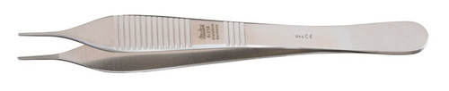 Integra Lifesciences 6-118 - Dressing Forceps Miltex® Adson 4-3/4 Inch Length OR / Surgical Grade German Stainless Steel NonSterile NonLocking Thumb Handle Straight Delicate, Serrated Tips Integra Lifesciences 6-118 - Dressing Forceps Miltex® Adson 4-3/4 Inch Length OR / Surgical Grade German Stainless Steel NonSterile NonLocking Thumb Handle Straight Delicate, Serrated Tips