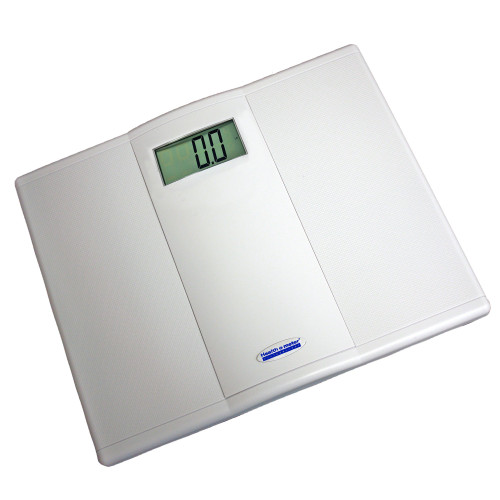 Health O Meter 895KLT - Floor Scale Health O Meter® Digital Display 550 lbs. / 250 kg Capacity White Battery Operated Health O Meter 895KLT - Floor Scale Health O Meter® Digital Display 550 lbs. / 250 kg Capacity White Battery Operated