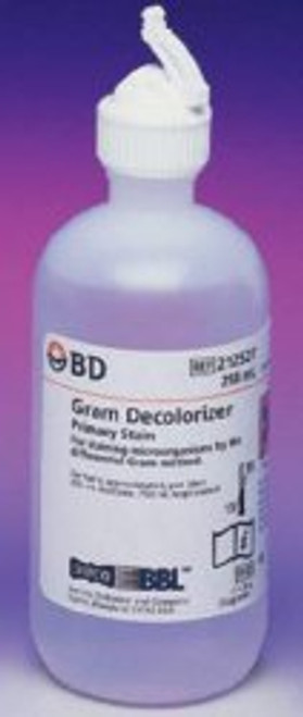 BD 212527 - Gram Stain Decolorizer BD BBL™ 4 X 250 mL BD 212527 - Gram Stain Decolorizer BD BBL™ 4 X 250 mL