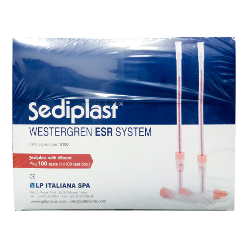 Polymedco S100 - Sediplast® Sedimentation Tube Sodium Citrate Additive Ventilation Cap Plastic Tube Polymedco S100 - Sediplast® Sedimentation Tube Sodium Citrate Additive Ventilation Cap Plastic Tube
