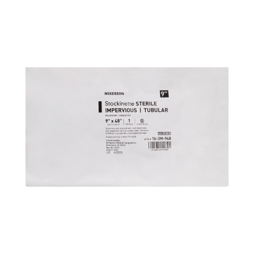 McKesson 16-3M-948 - Surgical Stockinette Impervious / Tubular McKesson 9 W X 48 L Inch Sterile