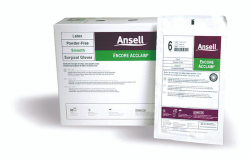 Ansell 5795005 - Surgical Glove ENCORE® Latex Acclaim Size 8 Sterile Latex Standard Cuff Length Smooth Ivory Chemo Tested Ansell 5795005 - Surgical Glove ENCORE® Latex Acclaim Size 8 Sterile Latex Standard Cuff Length Smooth Ivory Chemo Tested
