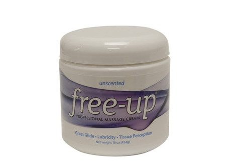 Fabrication Enterprises 13-3241 - Massage Treatment Free-Up® 16 oz. Jar Unscented Cream