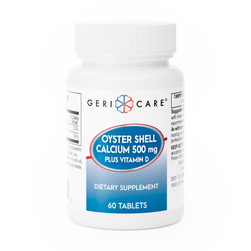 Geri-Care 742-06-GCP - Joint Health Supplement Geri-Care® Oyster Shell 500 mg Strength Tablet 60 per Bottle Geri-Care 742-06-GCP - Joint Health Supplement Geri-Care® Oyster Shell 500 mg Strength Tablet 60 per Bottle