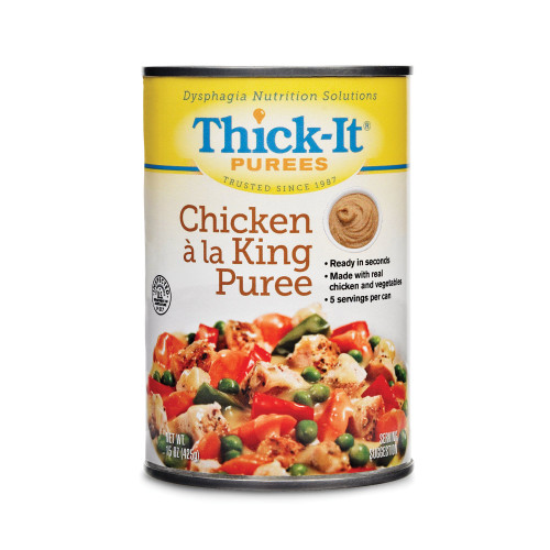 Kent Elastomer Products H301-F8800 - Thickened Food Thick-It® 15 oz. Can Chicken à la King Flavor Puree IDDSI Level 4 Extremely Thick/Pureed