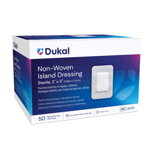 Dukal Corp 4070 - Island Dressing Dukal 2 X 3 Inch Rectangle Sterile Dukal Corp 4070 - Island Dressing Dukal 2 X 3 Inch Rectangle Sterile