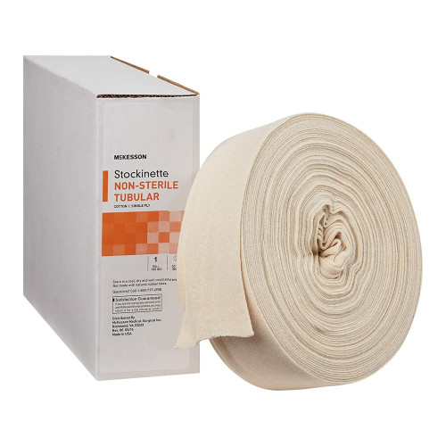 McKesson 16-4T-825 - Stockinette Tubular McKesson 8 Inch X 25 Yard Cotton NonSterile McKesson 16-4T-825 - Stockinette Tubular McKesson 8 Inch X 25 Yard Cotton NonSterile