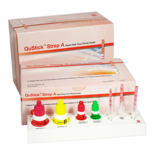 Stanbio Laboratory 6000-050 - Respiratory Test Kit QuStick™ Strep A Test 50 Tests CLIA Waived Stanbio Laboratory 6000-050 - Respiratory Test Kit QuStick™ Strep A Test 50 Tests CLIA Waived